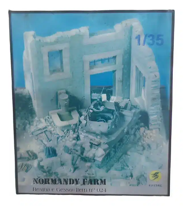 farm3 Kit Artesanal Normandy Farm Para Diorama Em Gesso 1/35 #024 - Imagem 1