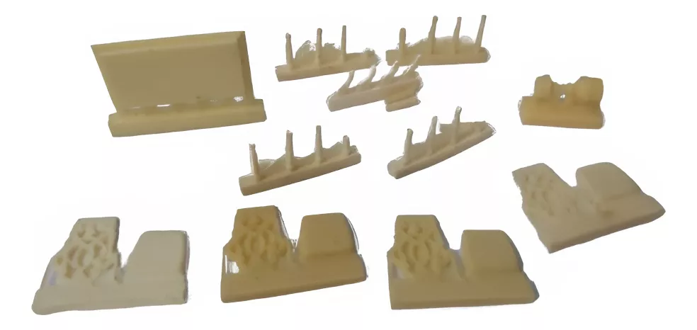 mesa Kit Artesanal Jogo de mesa e cadeiras para diorama 1/35 #451879 - Imagem 1