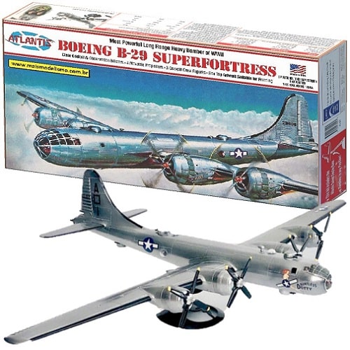 Atlantis-0208-Boeing-B29-G3D Kit Atlantis Boeing B-29 Superfortress with Swivel - 1/120 # ATL AMCH208 - Imagem 1