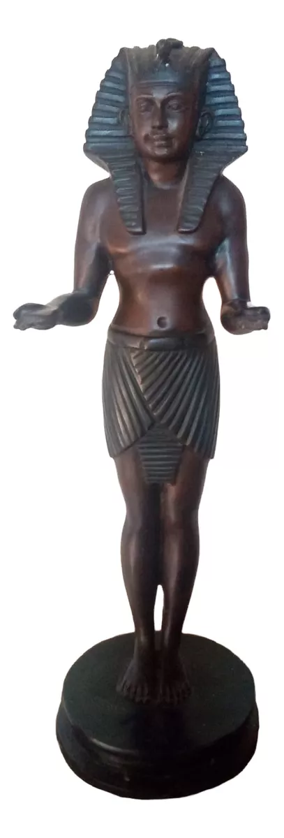 anubis Estatua Faraó Egípcio Bronze Com Base (Usado) - Imagem 1