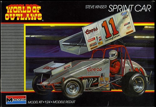 2753B Kit Monogram Steve Kinser Sprint Car World of Outlaws 1:24 #2753 (Raridade) - Imagem 1