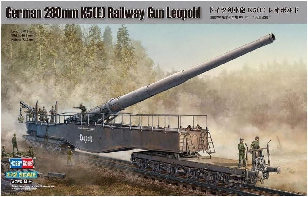 82903 Kit Hobby Boss Germany 280mm Kanone 5 (E) Leopold 1/72 #82903 - Imagem 1
