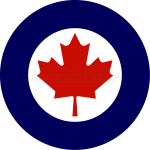 Brasão Roundel Força Aérea Real Canadense RCAF - 30cm MDF