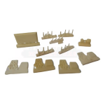 Kit Artesanal Jogo de mesa e cadeiras para diorama 1/35 #451879