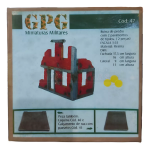 Kit Gpg miniaturas militares ruina de prédio para vinheta para diorama em resina 1/35 #47