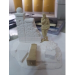Kit artesanal ruinas com soldado alemão 1/35 #35112 - Imagem 2