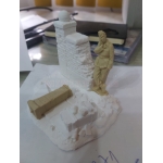 Kit artesanal ruinas com soldado alemão 1/35 #35112 - Imagem 3