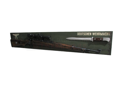 Quadro Decorativo Rifle Mauser Kar98k - REPRODUÇÃO - Imagem 3