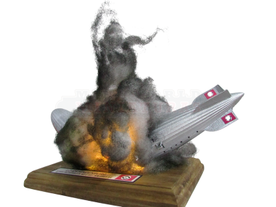 Miniatura Acidente do Zeppelin LZ 129 Hindenburg - 25cm