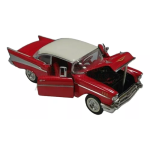 Franklin Mint 1957 Chevrolet Bel Air Vermelho Die-cast 1:24 (Usado) - Imagem 5