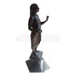 Par Estatuas Egito Antigo Sumo Sacerdote Pastóforo E Escriba Hierograma (Usado) - Imagem 5