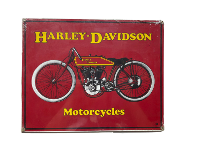 Placa Harley Davidson Motorcycles Sign 1989 aço Ande Rooney #AR-HARLEY2