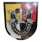 Placa Escudo De Oppresso Liber Aço (raridade)