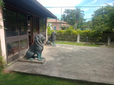 Estatua Par De Leões De Bronze Guardiões (Usado) - Imagem 2