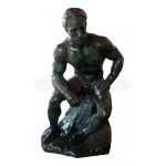 Estatua Pensador Sentado De Bronze (Usado)