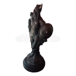 Estatua Guerreiro Vikings Bronze Com Base (Usado) - Imagem 2