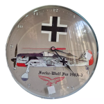 Relógio Clock Focke Wulf F1u Metal Sign Pasttime Signs #08