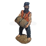 Estatua Marinheiro com barril resina #45999