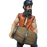 Estatua Marinheiro com barril resina #45999 - Imagem 6