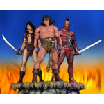 Pack de estatuas Hard Hero Conan, Belit & Zula Polystone 1/6