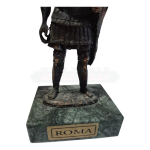 Miniatura De Oficial Romano Bronze Mármore Séc. I Dc Raro - Imagem 3