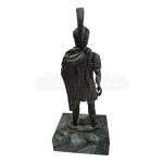 Miniatura De Oficial Romano Bronze Mármore Séc. I Dc Raro - Imagem 5