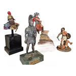 Estatua Legião Romana De Soldados Em Resina Bronze 1/32 1/18