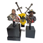 Pack de bustos Cavaleiros Templários Ordem de Cristo Séc. XII Resina 1/10