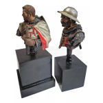 Pack de bustos Cavaleiros Templários Ordem de Cristo Séc. XII Resina 1/10 - Imagem 7