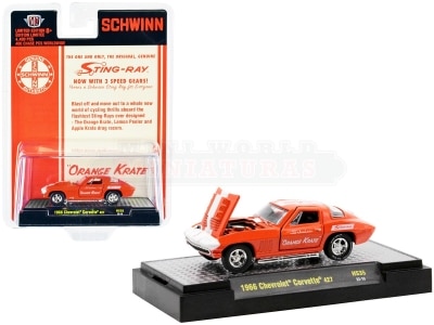 Carro M2 1966 Chevrolet Corvette 427 #68 1/64 #31500-HS35
