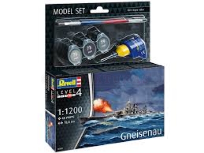 Kit Revell Battleship Gneisenau 1/1200  #05181 - Imagem 4