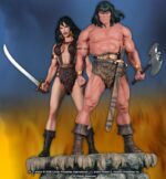 Pack de estatuas Hard Hero Conan, Belit & Zula Polystone 1/6 - Imagem 5