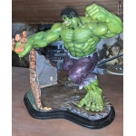 Estatua Colecionável Immortal Hulk, Quebrando Tijolos - Imagem 6